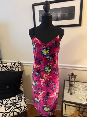 Anthropologie Velvet slip dress with adjustable straps Small